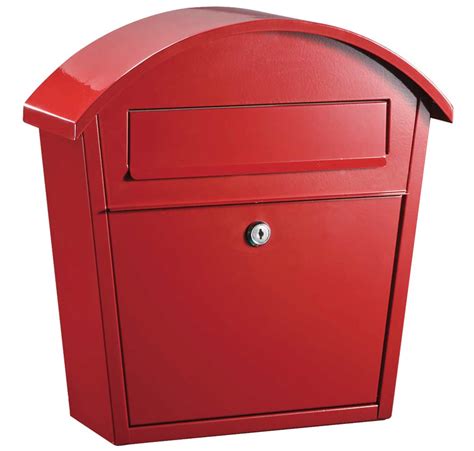 red metal letters box|wall mounted metal letterbox.